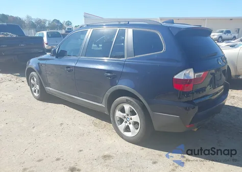 2007 BMW X3 3.0Si из США, поврежденный, VIN WBXPC93437WF02412
